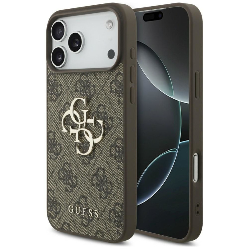 GUESS case for IPHONE 18 Pro / 17 Pro GUE005601 (4G PU Big Logo) brown