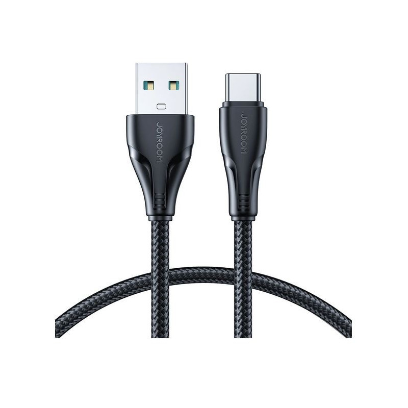 CABLE USB-A / USB-C 120 cm Joyroom black (für LADEN + DATEN)