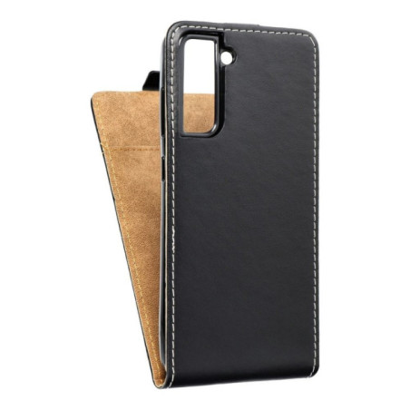 Vertical flip case for Samsung S21 FE Slim Flexi Fresh czarne