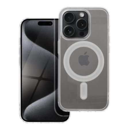 Case for iPhone 15 PRO Clear Mag Cover (STR) compatible with MagSafe transparent