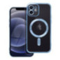 Case for iPhone 12 Electro Mag Cover compatible with MagSafe blue