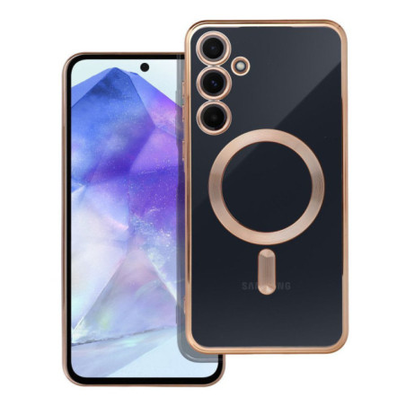 Case for Samsung A55 Electro Mag Cover compatible with MagSafe gold
