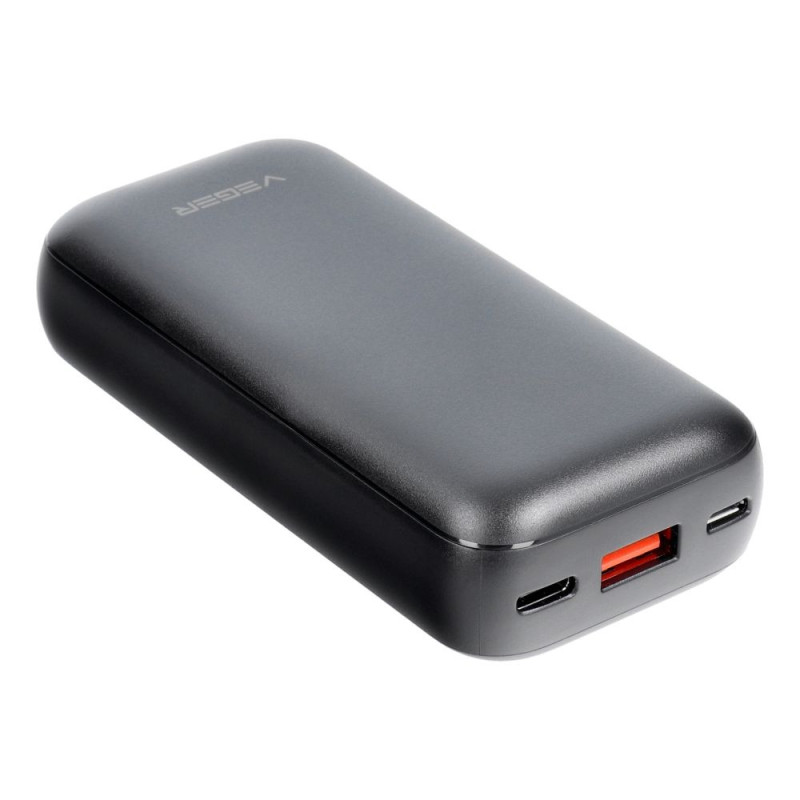 Powerbank Veger S10 (W1135) PD QC3.0 3A 20W 10000 mAh black Powerbank Veger S10 (W1135) PD QC3.0 3A 20W 10000 mAh black