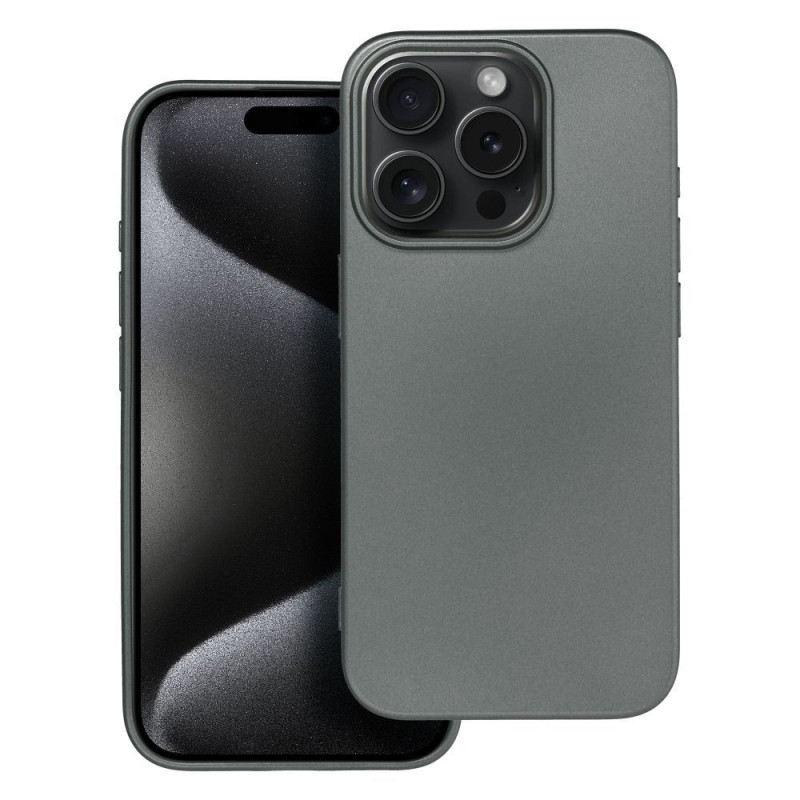 Case for iPhone 15 PRO Metallic gray Case for iPhone 15 PRO Metallic gray
