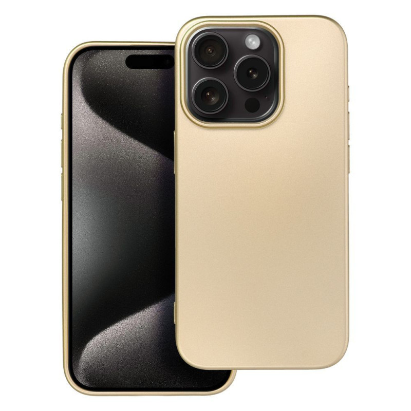 Case for iPhone 15 PRO Metallic gold