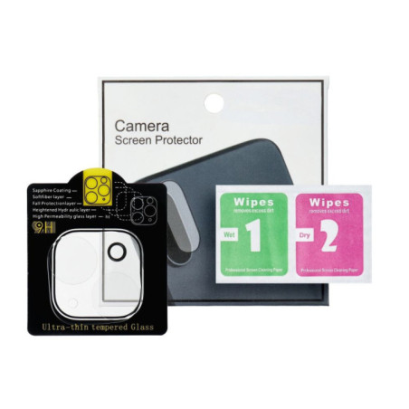 5D Full Glue Tempered Glass Camera Lens for Samsung A35 black