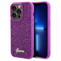 GUESS case for IPHONE 14 Pro Max GUHCP14XPMSDGSF (Disco Script Metal) fuschia