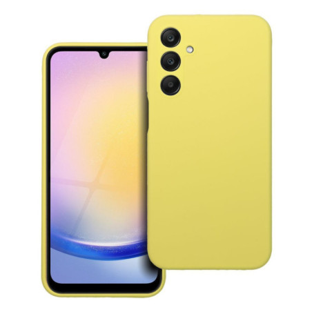 Case for Samsung A25 5G Silicone 2mm (camera protection) yellow