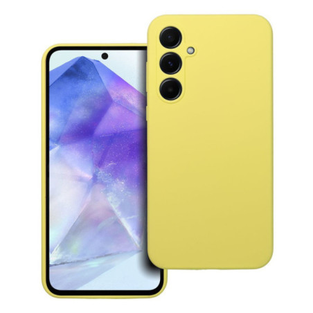 Case for Samsung A55 5G Silicone 2mm (camera protection) yellow