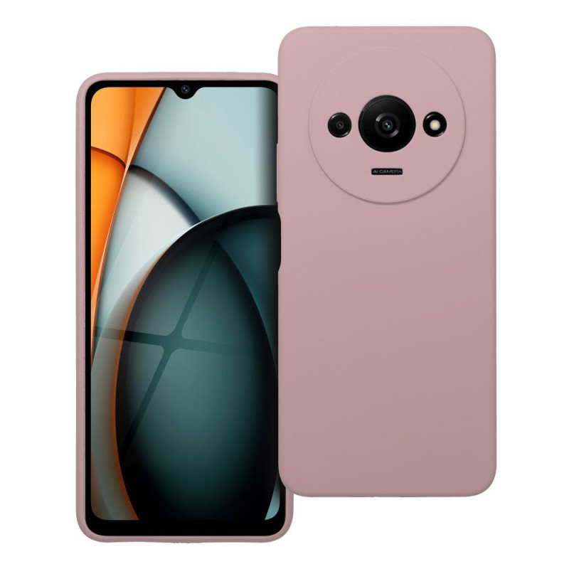 Case for Xiaomi Redmi A3 4G Silicone 2mm (camera protection) powder pink Case for Xiaomi Redmi A3 4G Silicone 2mm (camera protection) powder pink