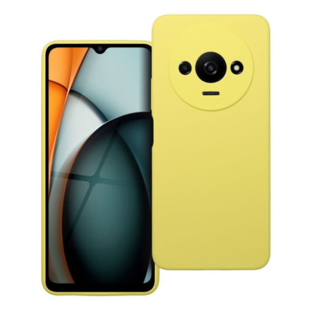 Case for Xiaomi Redmi A3 4G Silicone 2mm (camera protection) yellow