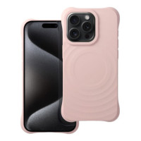 Case for iPhone 15 PRO Silicone Zephyr Mag Cover zgodny z MagSafe pink