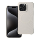 Case for iPhone 15 PRO Silicone Zephyr Mag Cover zgodny z MagSafe white