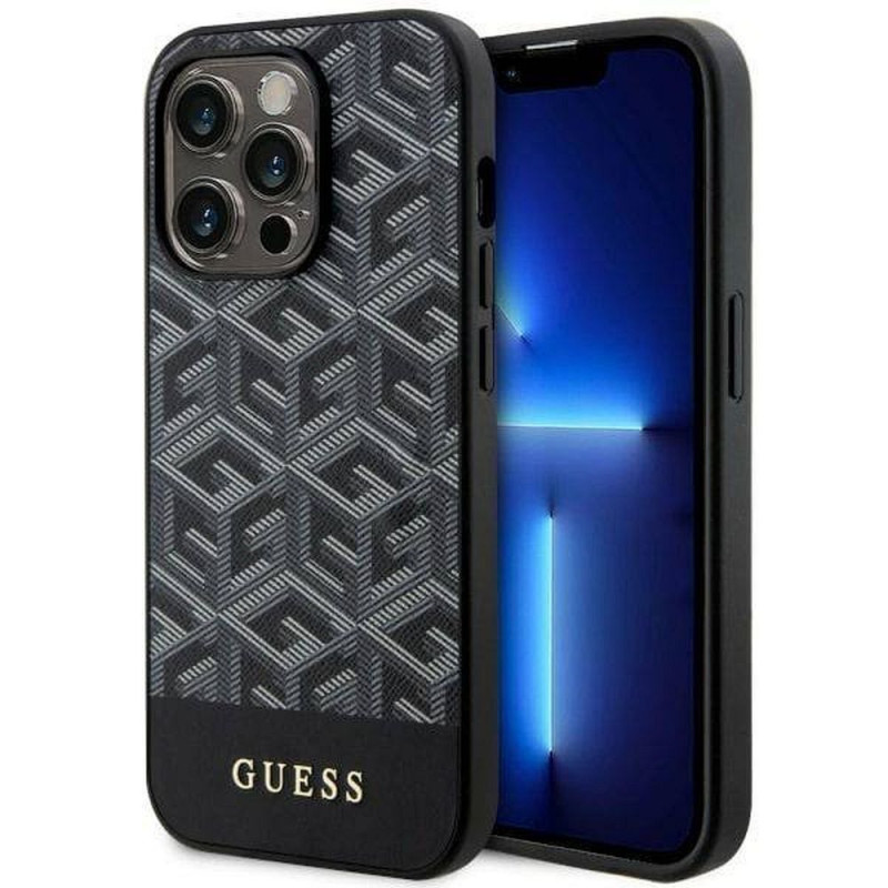 GUESS case for IPHONE 14 Pro GUHMP14LHGCFSEK (MAG GCUBE) black GUESS case for IPHONE 14 Pro GUHMP14LHGCFSEK (MAG GCUBE) black