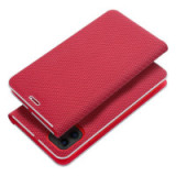 Flip case for iPhone 16 Luna Book Carbon red