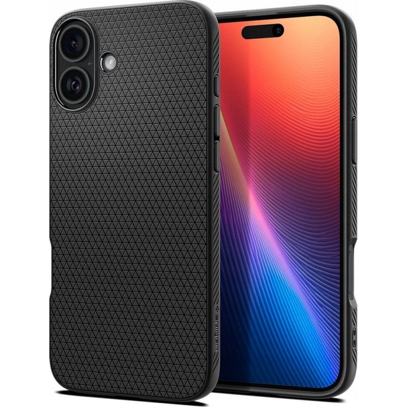 SPIGEN case LIQUID AIR for IPHONE 16 matte black SPIGEN case LIQUID AIR for IPHONE 16 matte black