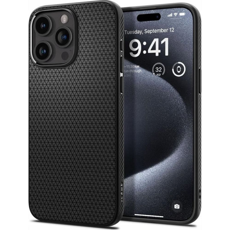 SPIGEN case LIQUID AIR for IPHONE 16 Pro matte black SPIGEN case LIQUID AIR for IPHONE 16 Pro matte black