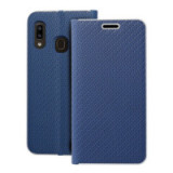 Flip case for Samsung A20e Luna Book Carbon blue