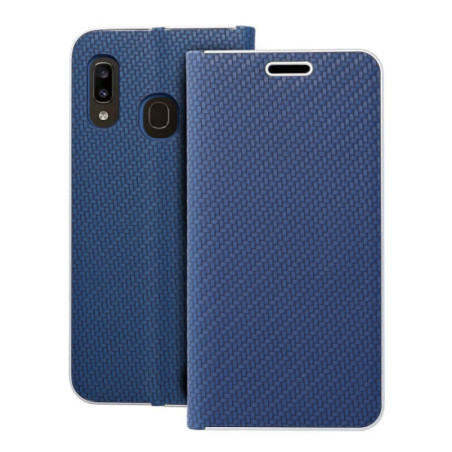 Flip case for Samsung A20e Luna Book Carbon blue