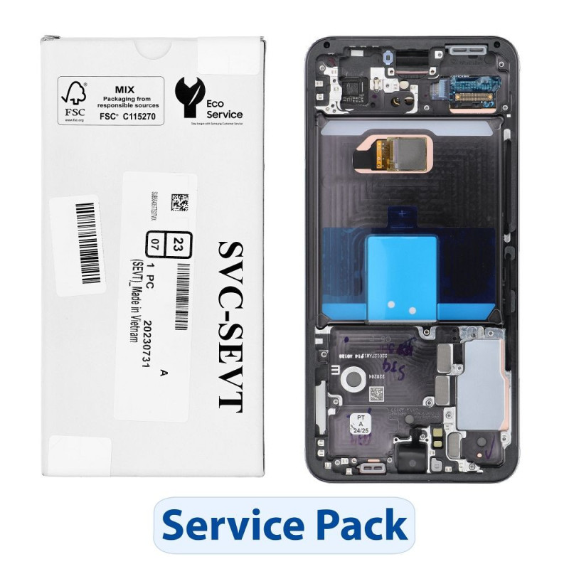 ServicePack LCD Display SAMSUNG S22 S901 GH82-27520A Black