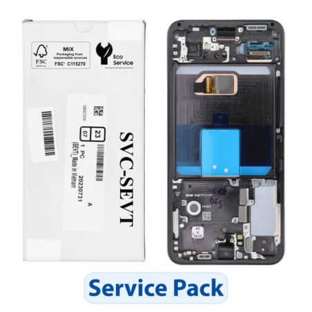 ServicePack LCD Display SAMSUNG S22 S901 GH82-27520A Black