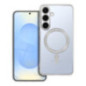 Case for Samsung S25 PLUS Electro Mag Cover compatible with MagSafe silver Case for Samsung S25 PLUS Electro Mag Cover compatible with MagSafe silver