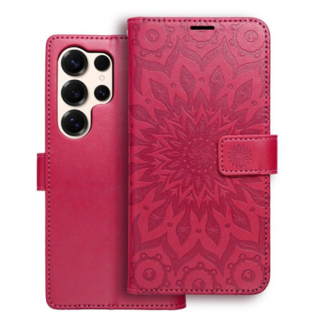 Flip case for Samsung S25 ULTRA Mezzo Book mandala magenta