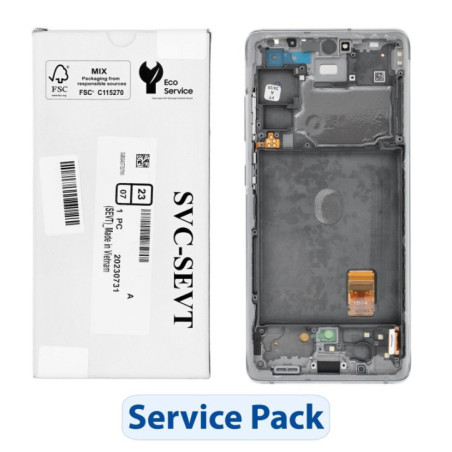 ServicePack LCD Display SAMSUNG S20 FE 4G/5G G780F/G781F  GH82-31329B White