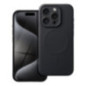 Case for iPhone 15 PRO Silicone Mag Cover compatible with MagSafe (camera protection) black