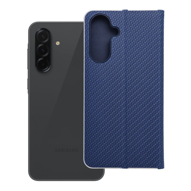 Flip case for Samsung A36 5G Luna Book Carbon blue
