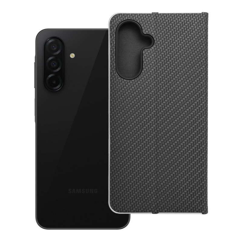 Flip case for Samsung A26 5G Luna Book Carbon black