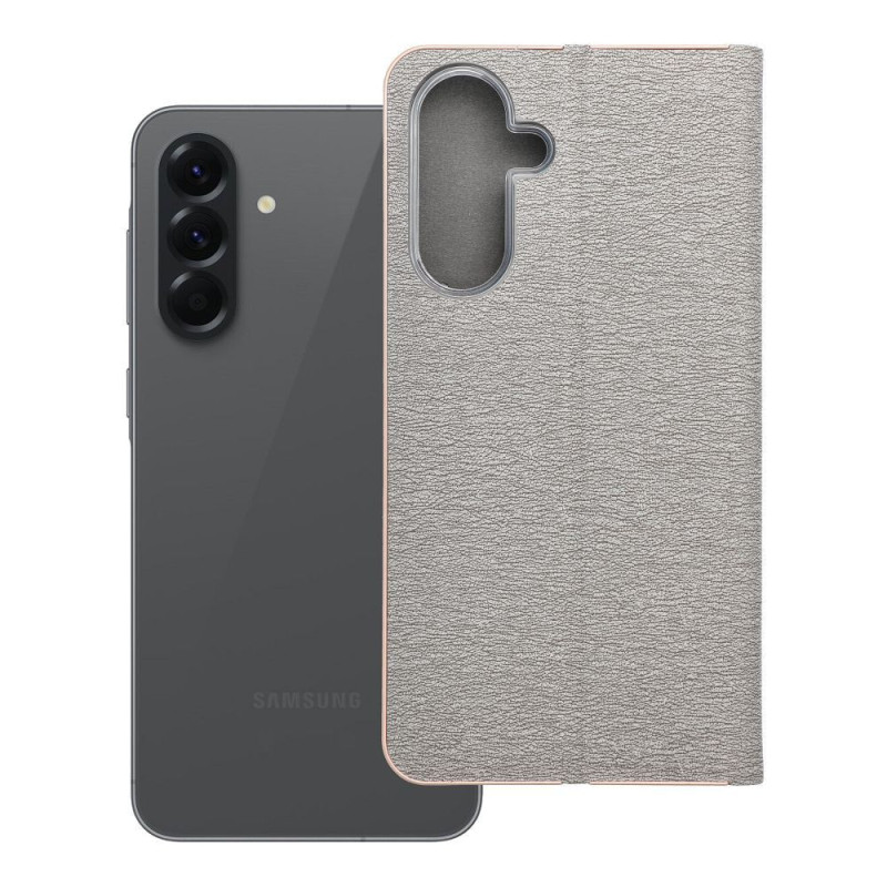 Flip case for Samsung A56 5G Luna Book Gold silver