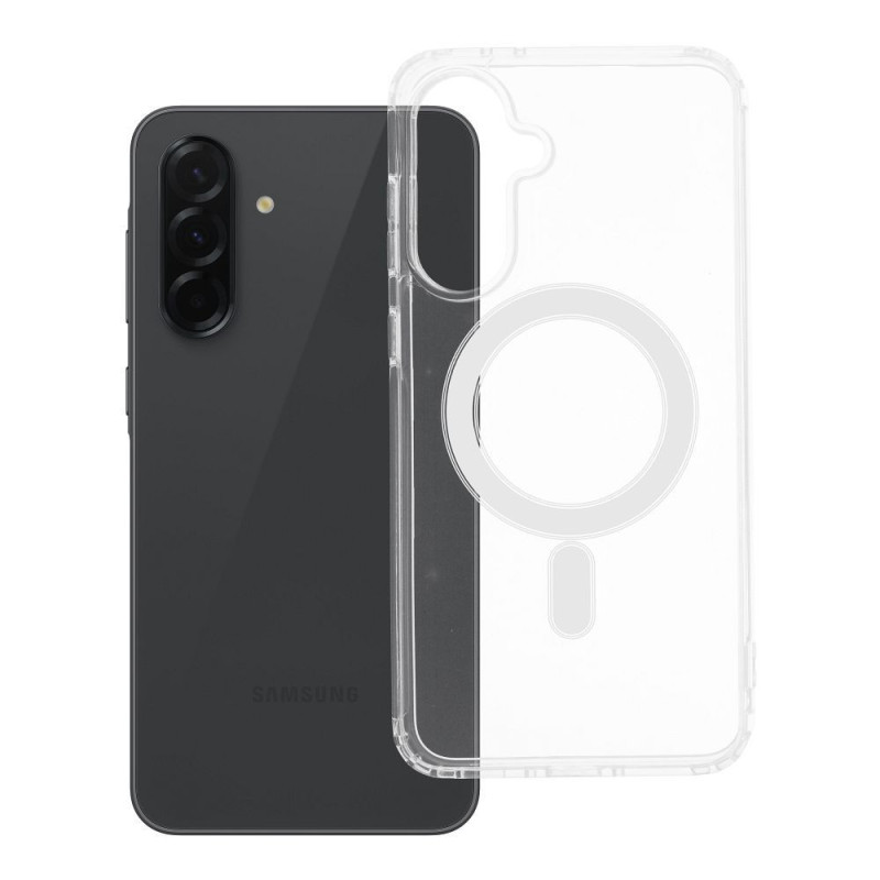 Case for Samsung A36 Clear Mag Cover (MID) compatible with MagSafe transparent Case for Samsung A36 Clear Mag Cover (MID) compatible with MagSafe transparent
