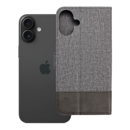 Flip case for iPhone 16 PLUS Gomma Book gray