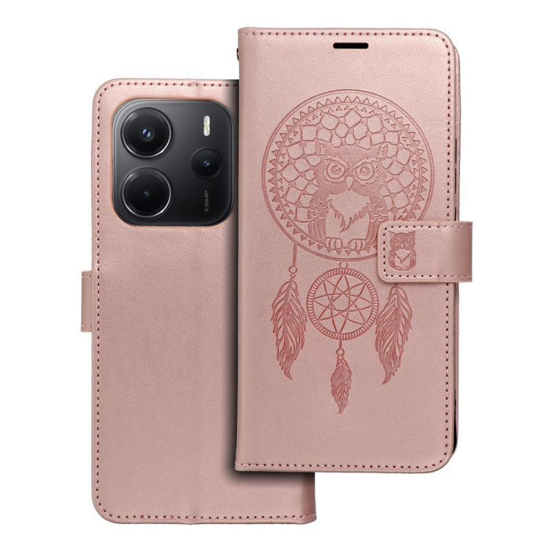 Flip case for Xiaomi Redmi NOTE 14 5G Mezzo Book dreamcatcher rose gold