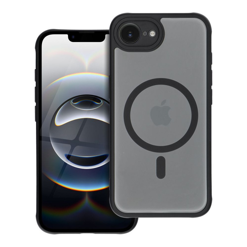 Case for iPhone 16e (SE 4 2025) / 17e Full Matte Mag Cover compatible with MagSafe black Case for iPhone 16e (SE 4 2025) / 17e Full Matte Mag Cover compatible with MagSafe black