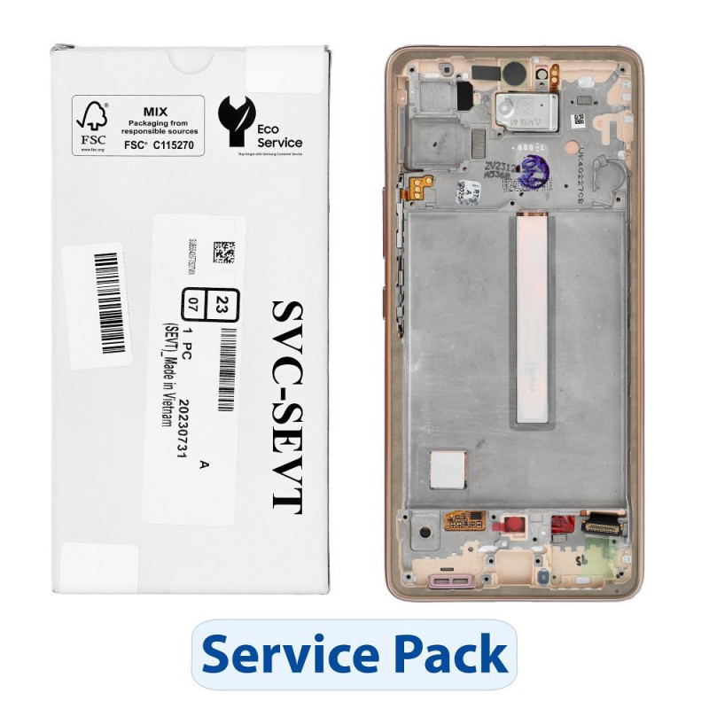 ServicePack LCD Display SAMSUNG A53 5G A536B GH82-28024D Gold