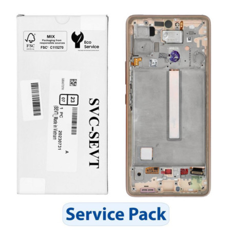 ServicePack LCD Display SAMSUNG A53 5G A536B GH82-28024D Gold