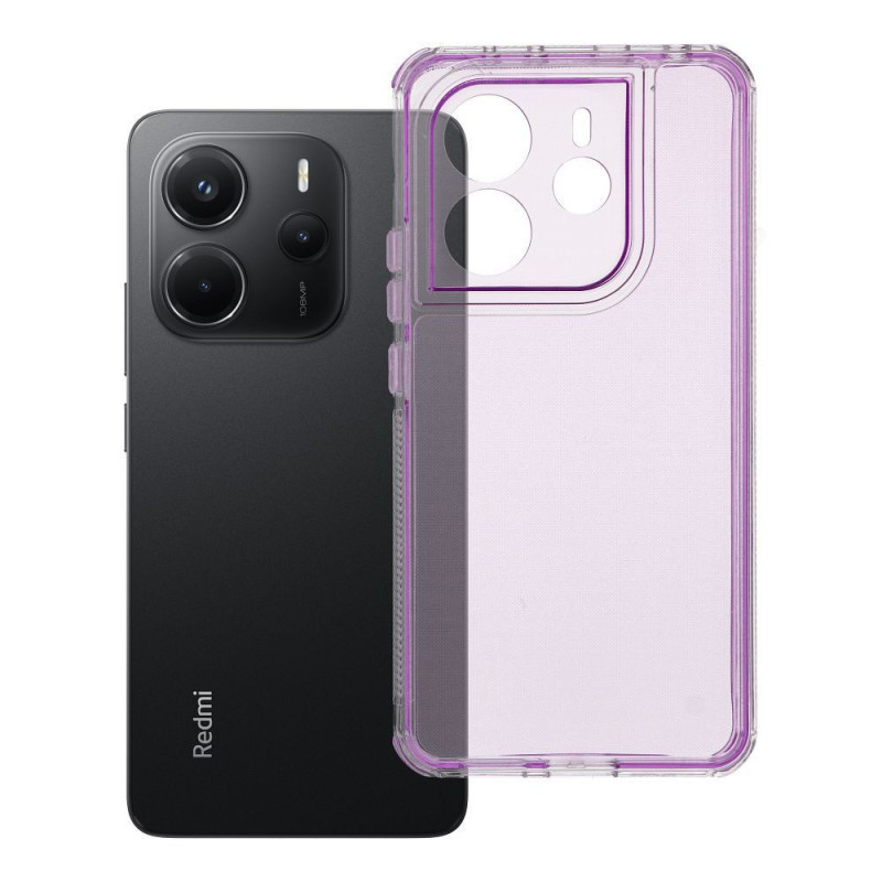 Case for Xiaomi Redmi Note 14 4G (GLOBAL - 164,84mm x 78,15mm x 8,16mm) Matrix Clear light violet