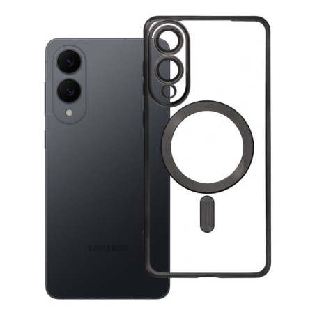 Case for Samsung S25 EDGE Electro Mag Cover compatible with MagSafe black