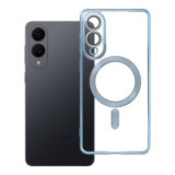 Case for Samsung S25 EDGE Electro Mag Cover compatible with MagSafe blue