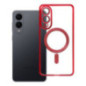Case for Samsung S25 EDGE Electro Mag Cover compatible with MagSafe red Case for Samsung S25 EDGE Electro Mag Cover compatible with MagSafe red