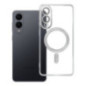 Case for Samsung S25 EDGE Electro Mag Cover compatible with MagSafe silver