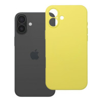 Case for iPhone 16 PLUS Silicone 2mm (camera protection) compatible with MagSafe yellow