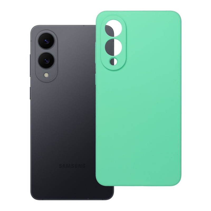 Case for Samsung S25 EDGE Silicone 2mm (camera protection) compatible with MagSafe mint