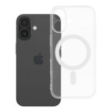 Case for iPhone 16 Clear Case 2 mm Mag Cover compatible with MagSafe (camera protection) transparent