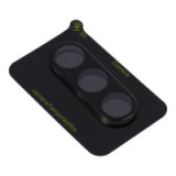 5D Full Glue Tempered Glass Camera Lens for Samsung S25 PLUS black