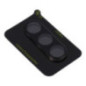 5D Full Glue Tempered Glass Camera Lens for Samsung S25 PLUS black