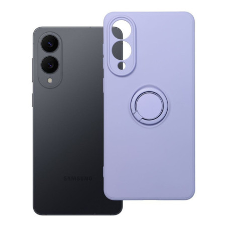 Case for Samsung S25 EDGE Silicone Ring purple