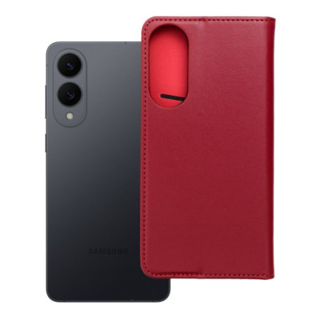Flip case for Samsung S25 EDGE Smart Pro Book sk├│rzane burgundy